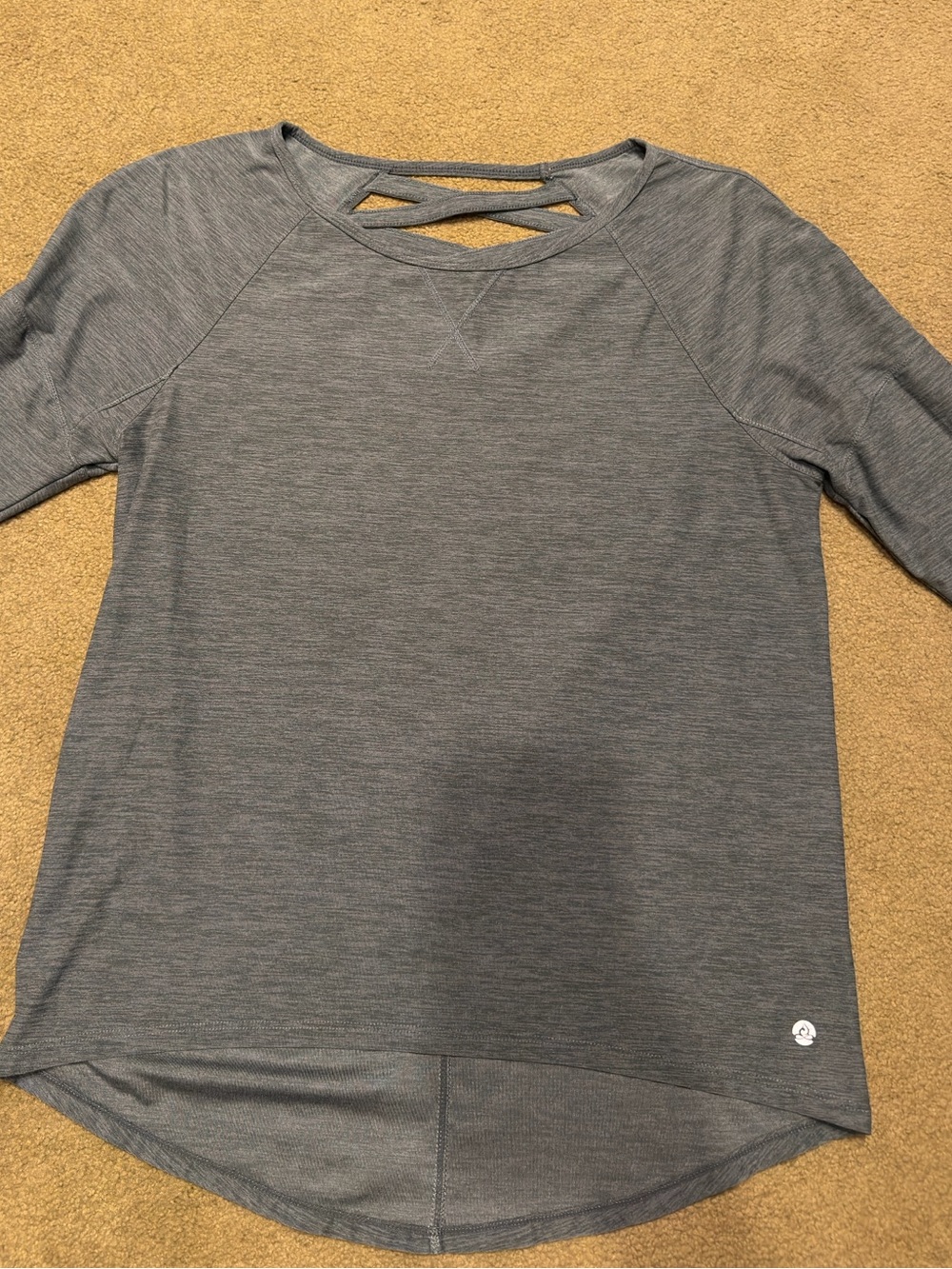 Apana open-back strappy yoga long-sleeve shirt